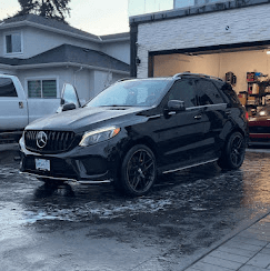 Performance car paint finish after detailing