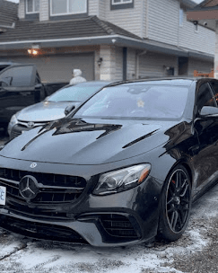 Premium car detailing result on a luxury vehicle